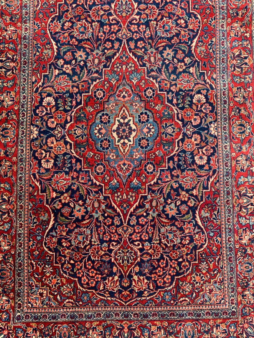 UNUSUAL SIZE, PAIR OF PERSIAN KASHAN RUGS View III