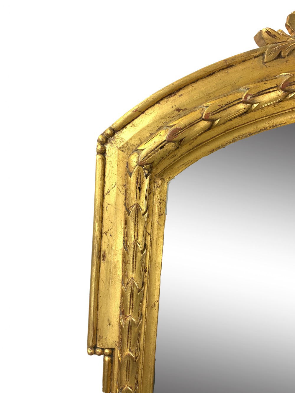LARGE PAIR OF GILT WOOD VICTORIAN OVERMANTLE MIRRORS  View III