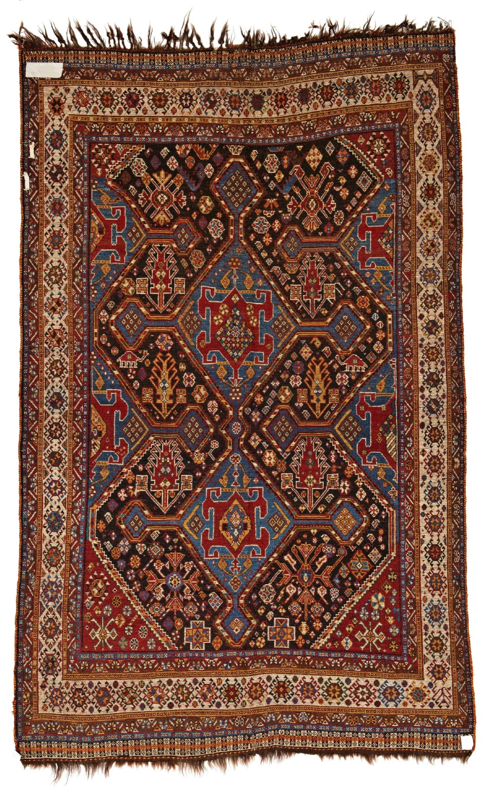 COLOURFUL PERSIAN QASHQAI RUG, 19TH CENTURY  View II