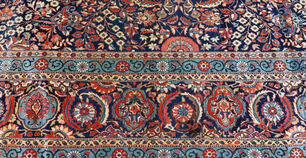 LARGE ANTIQUE PERSIAN KASHAN CARPET View III