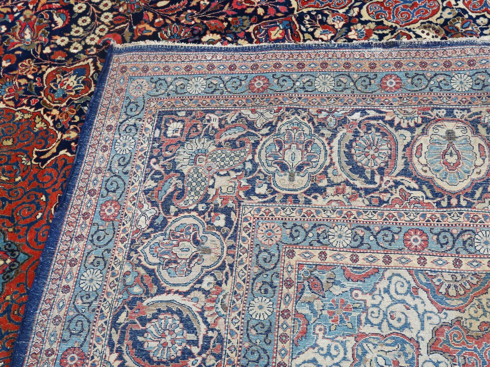 LARGE ANTIQUE PERSIAN KASHAN CARPET View IV