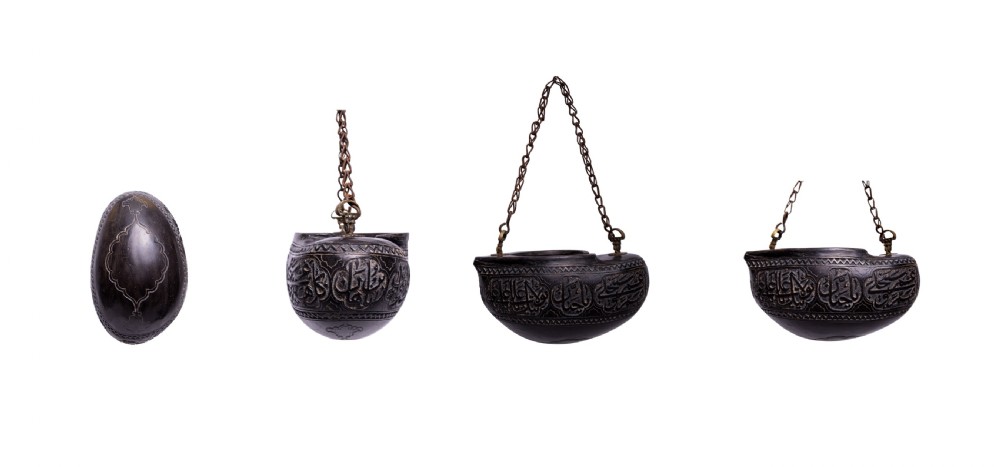 COLLECTION OF QAJAR COCO DE MER KASHKULS, PERSIA, 19TH CENTURY  View II