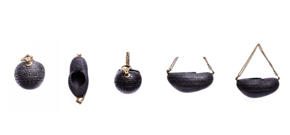 COLLECTION OF QAJAR COCO DE MER KASHKULS, PERSIA, 19TH CENTURY  View III