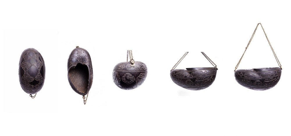 COLLECTION OF QAJAR COCO DE MER KASHKULS, PERSIA, 19TH CENTURY  View IV