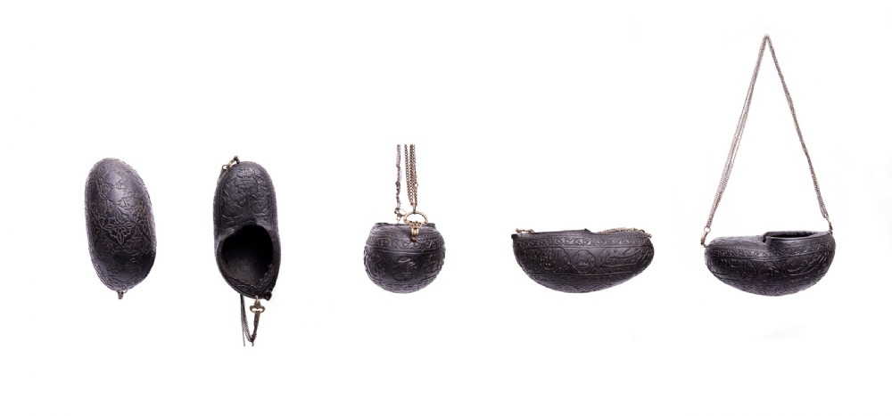 COLLECTION OF QAJAR COCO DE MER KASHKULS, PERSIA, 19TH CENTURY  View V