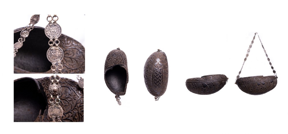 COLLECTION OF QAJAR COCO DE MER KASHKULS, PERSIA, 19TH CENTURY  View VI