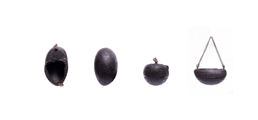 COLLECTION OF QAJAR COCO DE MER KASHKULS, PERSIA, 19TH CENTURY  View VII