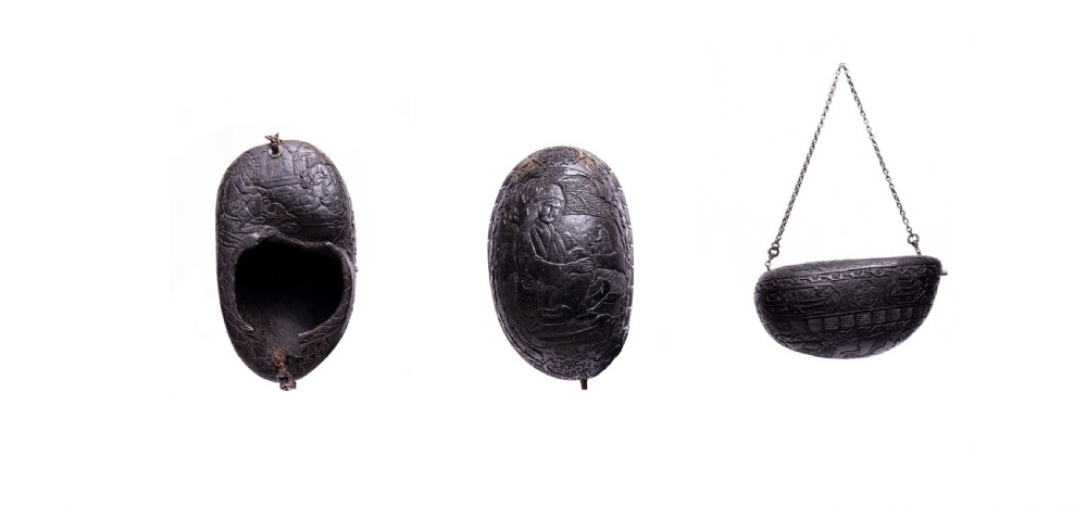 COLLECTION OF QAJAR COCO DE MER KASHKULS, PERSIA, 19TH CENTURY  View IX