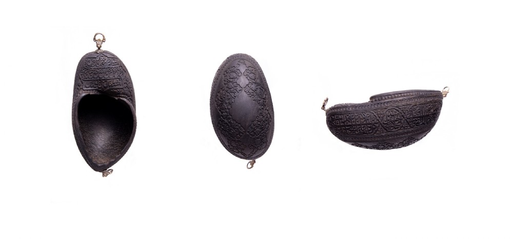 COLLECTION OF QAJAR COCO DE MER KASHKULS, PERSIA, 19TH CENTURY  View XII