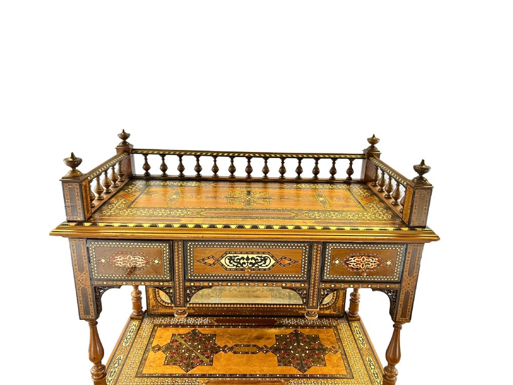 19th Century Spanish Nasrid Revival Parquetry Wood Cabinet  View VII