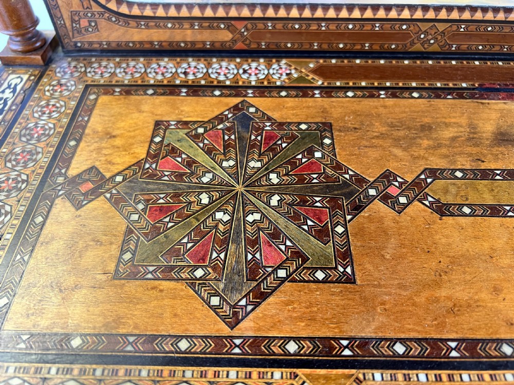 19th Century Spanish Nasrid Revival Parquetry Wood Cabinet  View IX