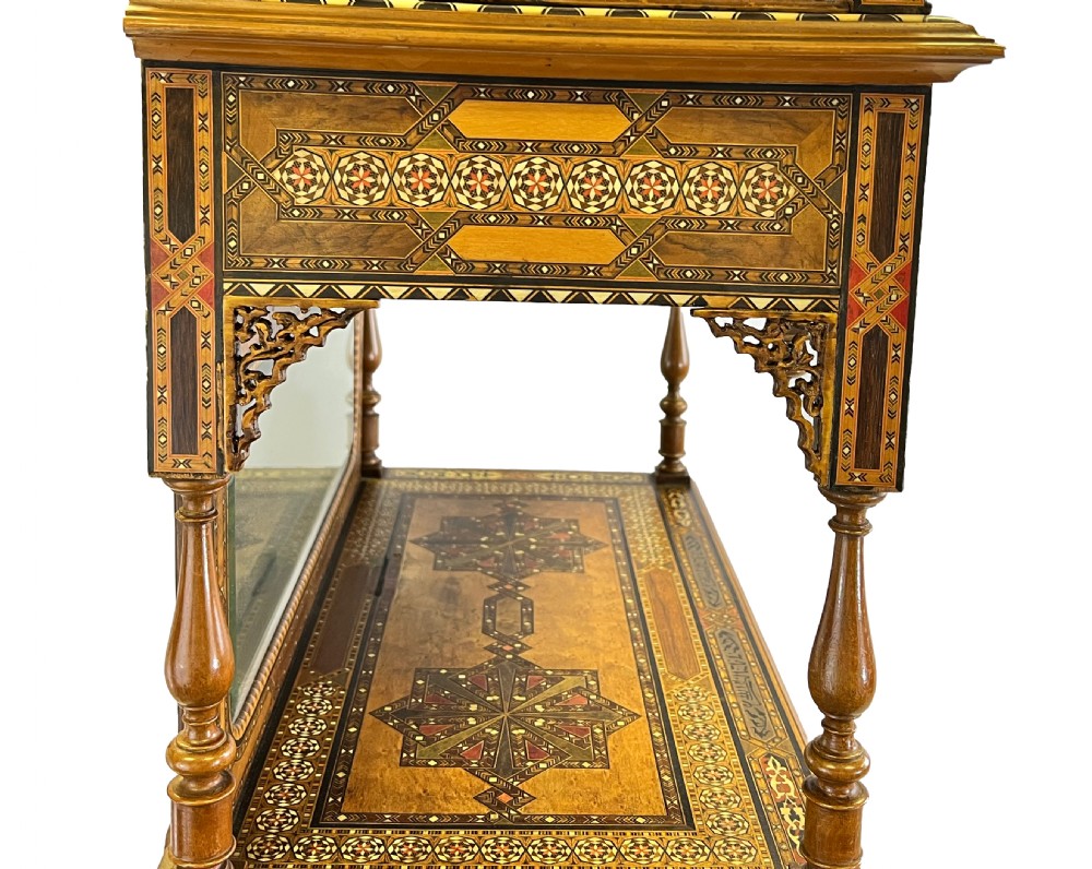 19th Century Spanish Nasrid Revival Parquetry Wood Cabinet  View XVII