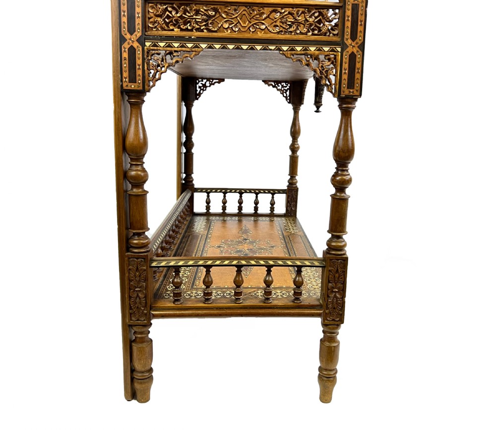 19th Century Spanish Nasrid Revival Parquetry Wood Cabinet  View XIX