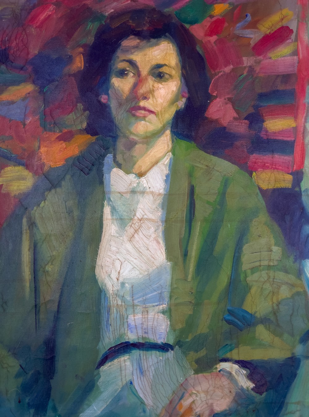 Portrait Of A Lady By Faeq Hassan (Iraqi, 1914-1992)  View II