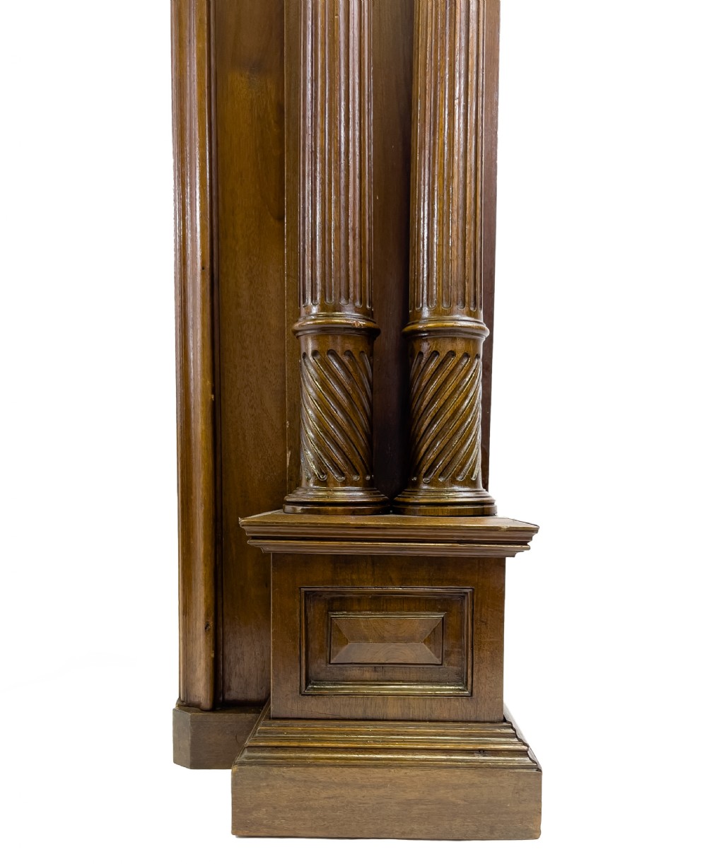 Antique Carved Wood Fireplace Mantel  View V