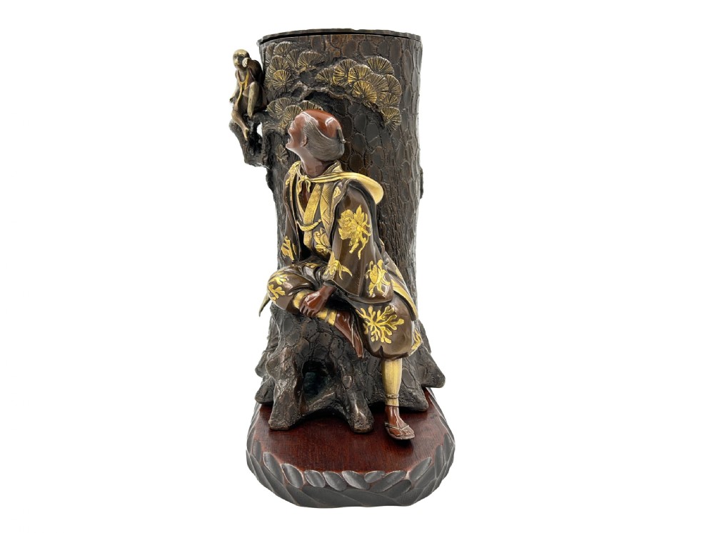 A Japanese Meiji Period Figurative Bronze Sculpture View II