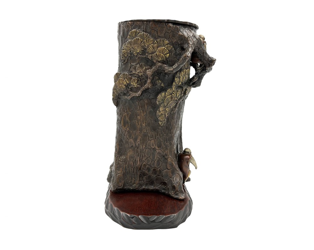 A Japanese Meiji Period Figurative Bronze Sculpture View V