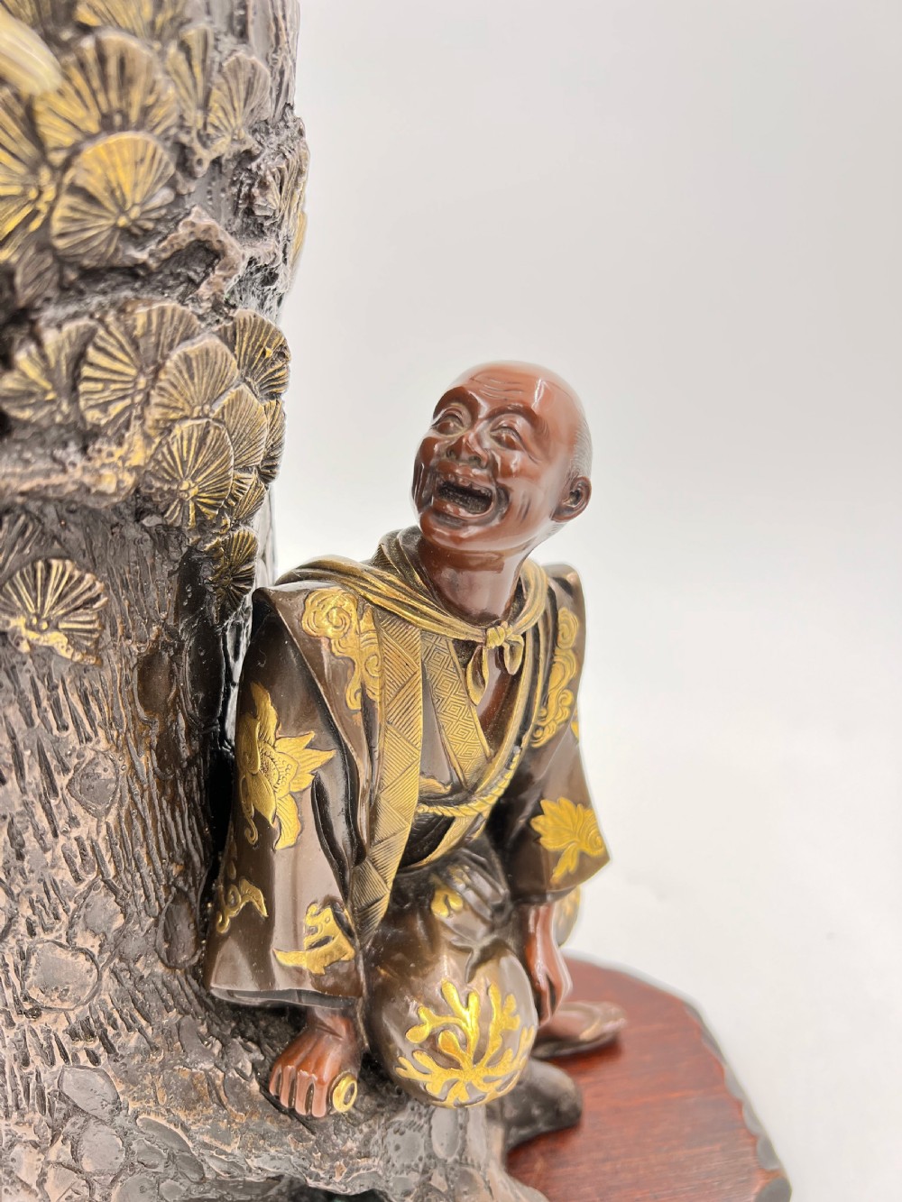 A Japanese Meiji Period Figurative Bronze Sculpture View XI
