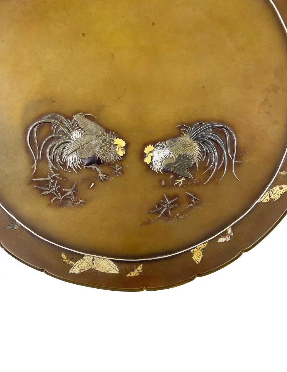 A Japanese Bronze Charger From The Workshop Of Nogawa, Meiji Period  View III