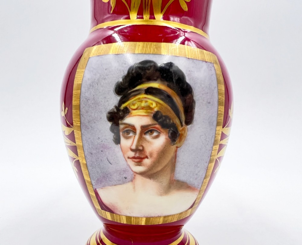 19th Century Paris Porcelain Tea Set Featuring Napoleonic Portraits  View VIII