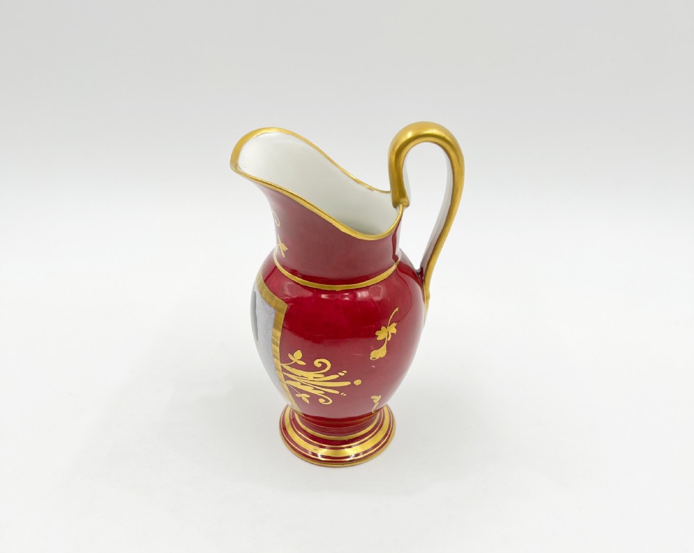 19th Century Paris Porcelain Tea Set Featuring Napoleonic Portraits  View X