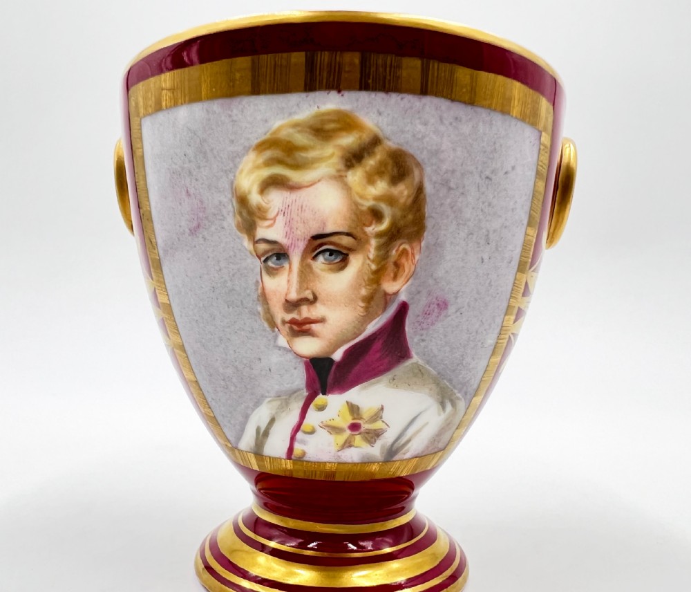 19th Century Paris Porcelain Tea Set Featuring Napoleonic Portraits  View XIII