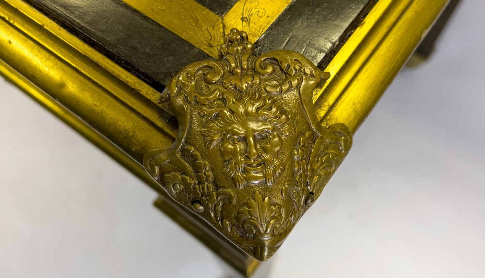 A 19th Century Brass inlaid French Boulle Style Desk  View V