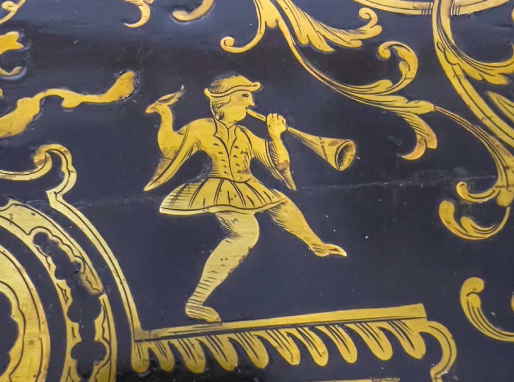 A 19th Century Brass inlaid French Boulle Style Desk  View XI