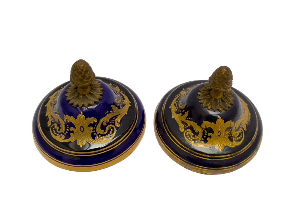 A Fine Large French Sevres Style Porcelain Vases Decorated With Gallant Scenes  View X
