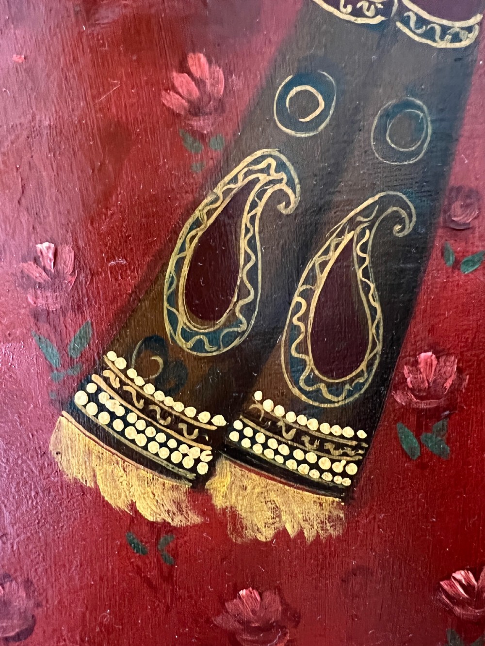A Qajar Dancing Girl Painting  View V
