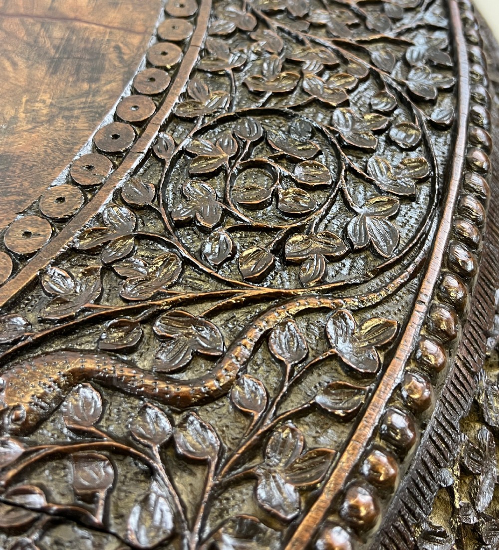 19th Century Extensively Carved Anglo-Indian Centre Table  View VI