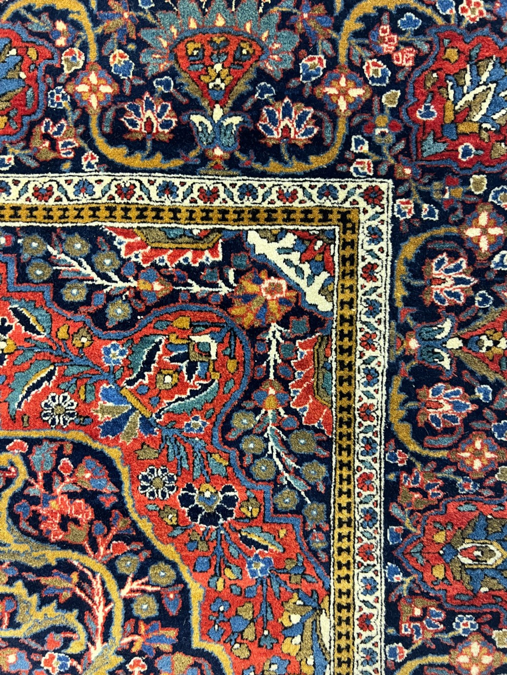  Exquisite Colourful Mohtasham Kashan Rug View IV