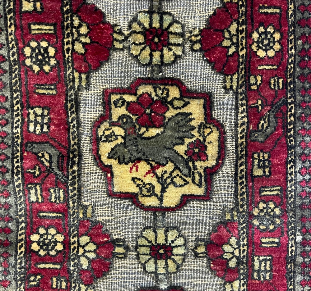A Fine Silk Souf and Metal-Thread Kashan Rug, Central Persia, Circa 1890  View VII