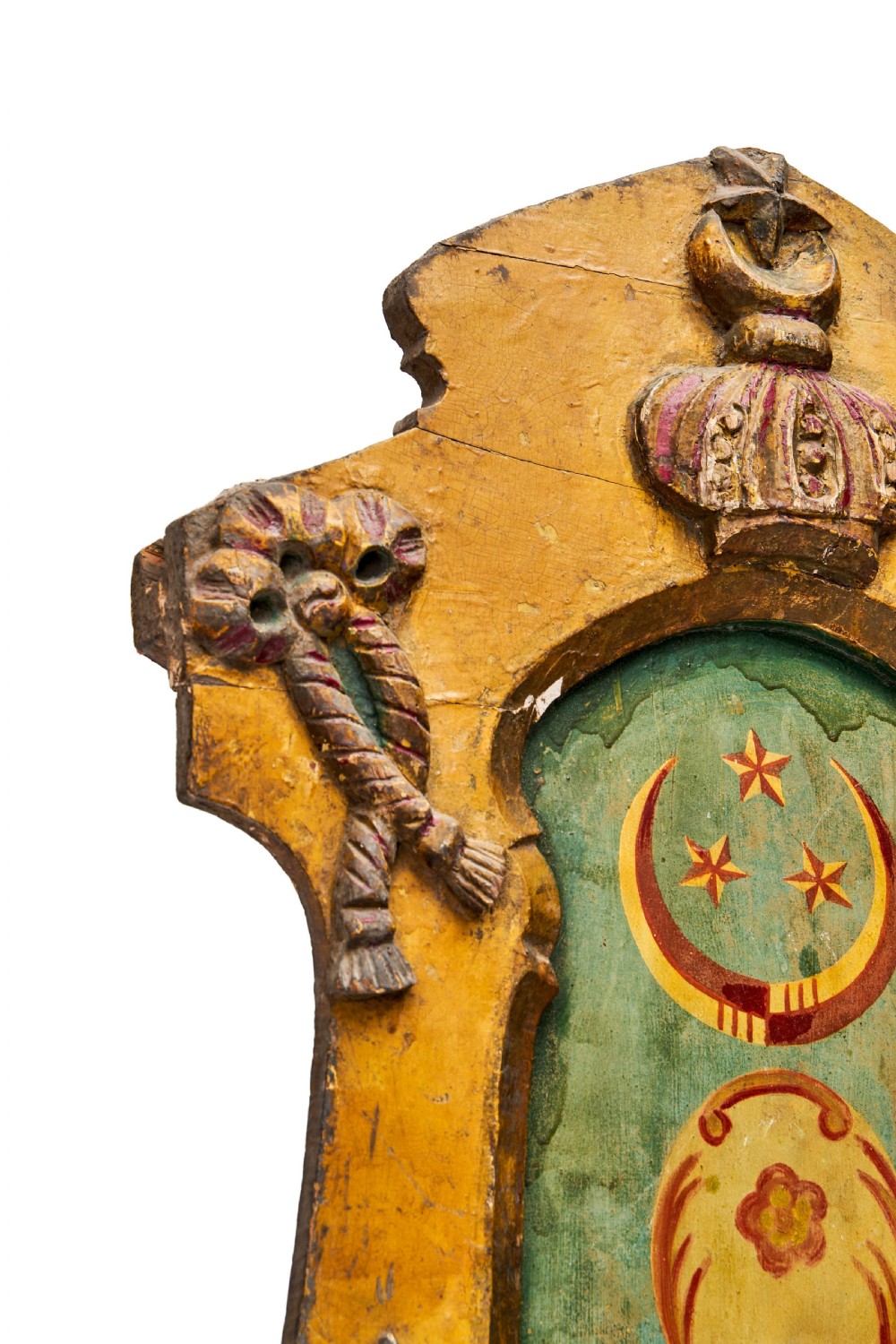 A PAINTED WOODEN GREETING PLAQUE USED FOR THE EGYPTIAN KING, EARLY 20TH CENTURY  View II