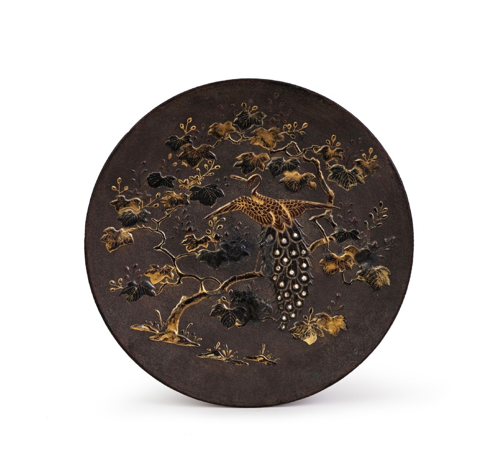 A LARGE JAPANESE MIX METAL CHARGER, MEIJI PERIOD (1868-1912) 