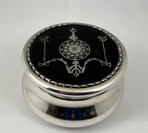 Edwardian Tortoise and Silver Jewellery Box, William Comyns London 1906