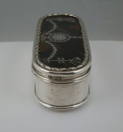 George V Silver and Tortoise Shell Box, William Comyns 1913