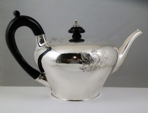 George III Silver Teapot by Benjamin Smith, London 1813