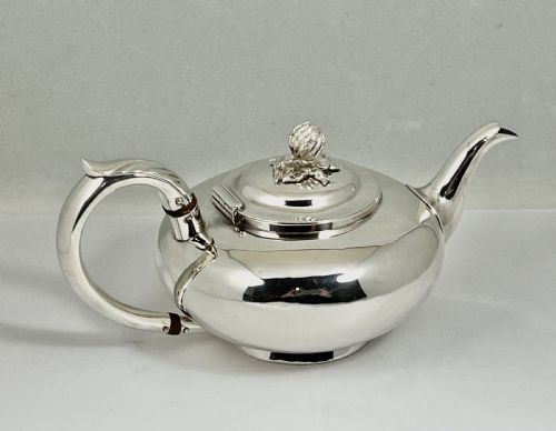 fig 1. William IV silver saffron tea pot, London 1835