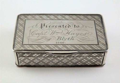 William IV Silver Pocket Snuff Box, Taylor & Perry 1838