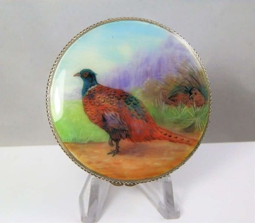 Austrian Silver and Enamel Compact, Imported London 1929