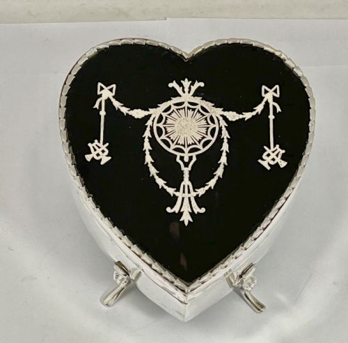 Edwardian Silver and Tortoise Jewellery Box, William Comyns 1906