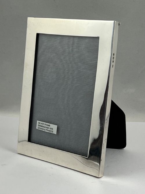 George V Silver Plain Picture Frame, Birmingham 1916