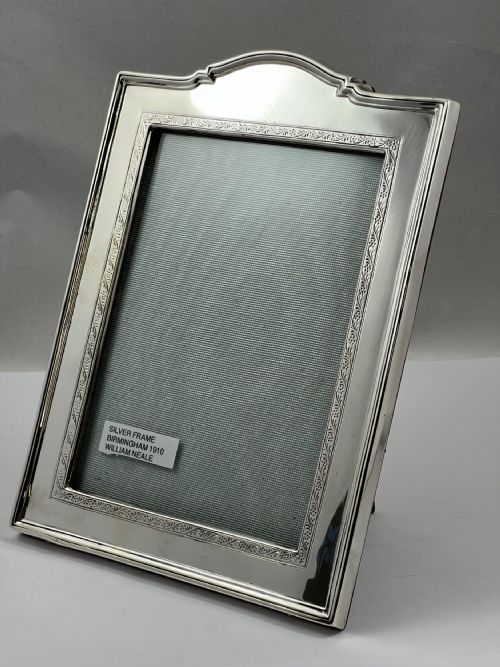 Edwardian Antique Silver Frame, Wm Neale 1910