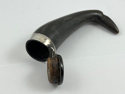 Georgian Antique Scottish Horn “Boot” Snuff Mull, C. 1800