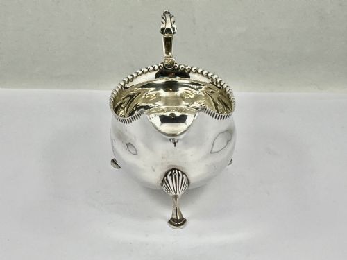 GEORGE III NEWCASTLE SILVER SAUCE BOAT LANGLANDS ROBERTSON 1790 - ADDITIONAL PHOTO 1