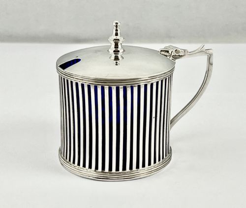 George V, Silver Mustard Pot, Harold Bushall, Birmingham 1912
