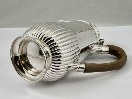 VICTORIAN ANTIQUE SILVER HOT WATER POT LONDON 1881 - ADDITIONAL PHOTO 7