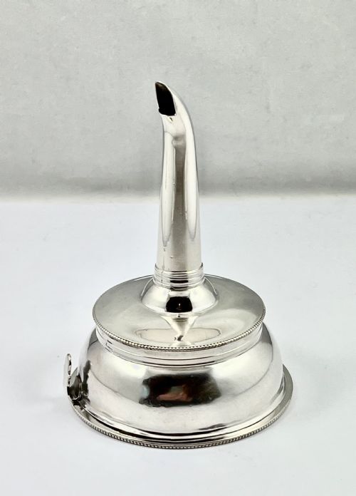 George III Silver 3 Piece Wine Funnel, London 1785