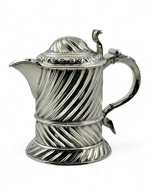 Edwardian Antique Scottish Silver Lidded Jug, Edinburgh 1903
